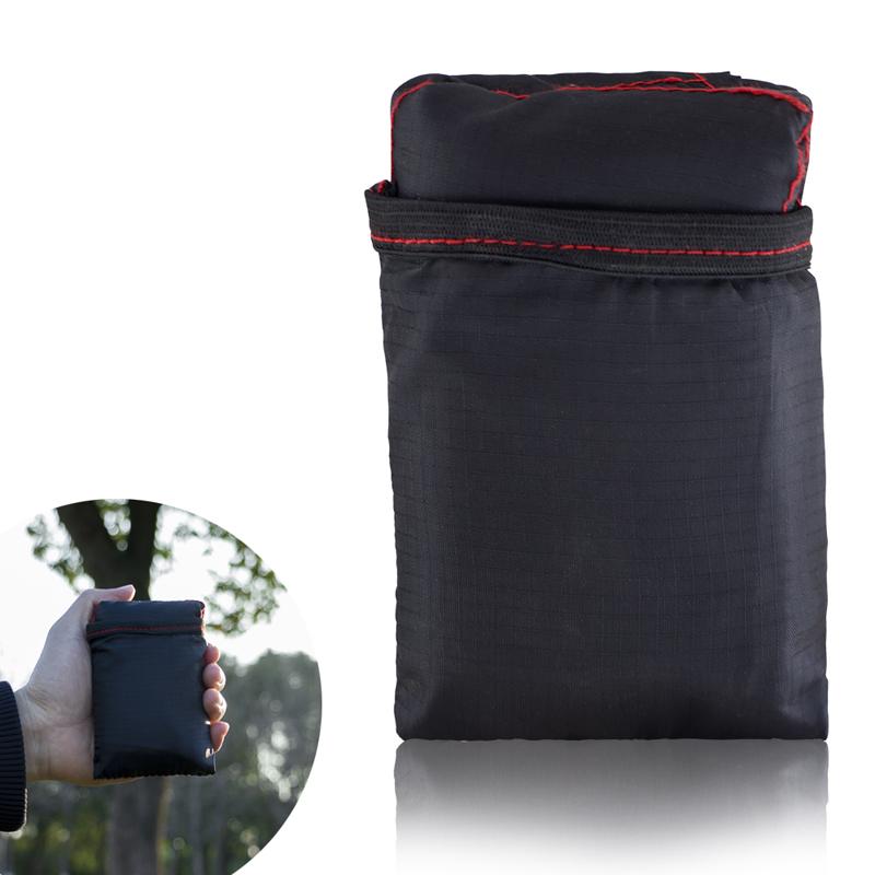 2 size Folding Outdoor Pocket Blanket Waterproof Beach Picnic Camping Mat Compact Garden Nylon Pocket Picnic Mat Lawn Beach Mat